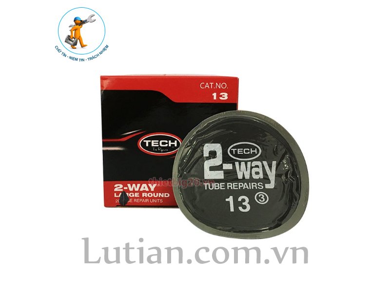 HỘP 30 MIẾNG VÁ SĂM Ô TÔ, XE MÁY TECH 12 (TRÒN, 60MM)