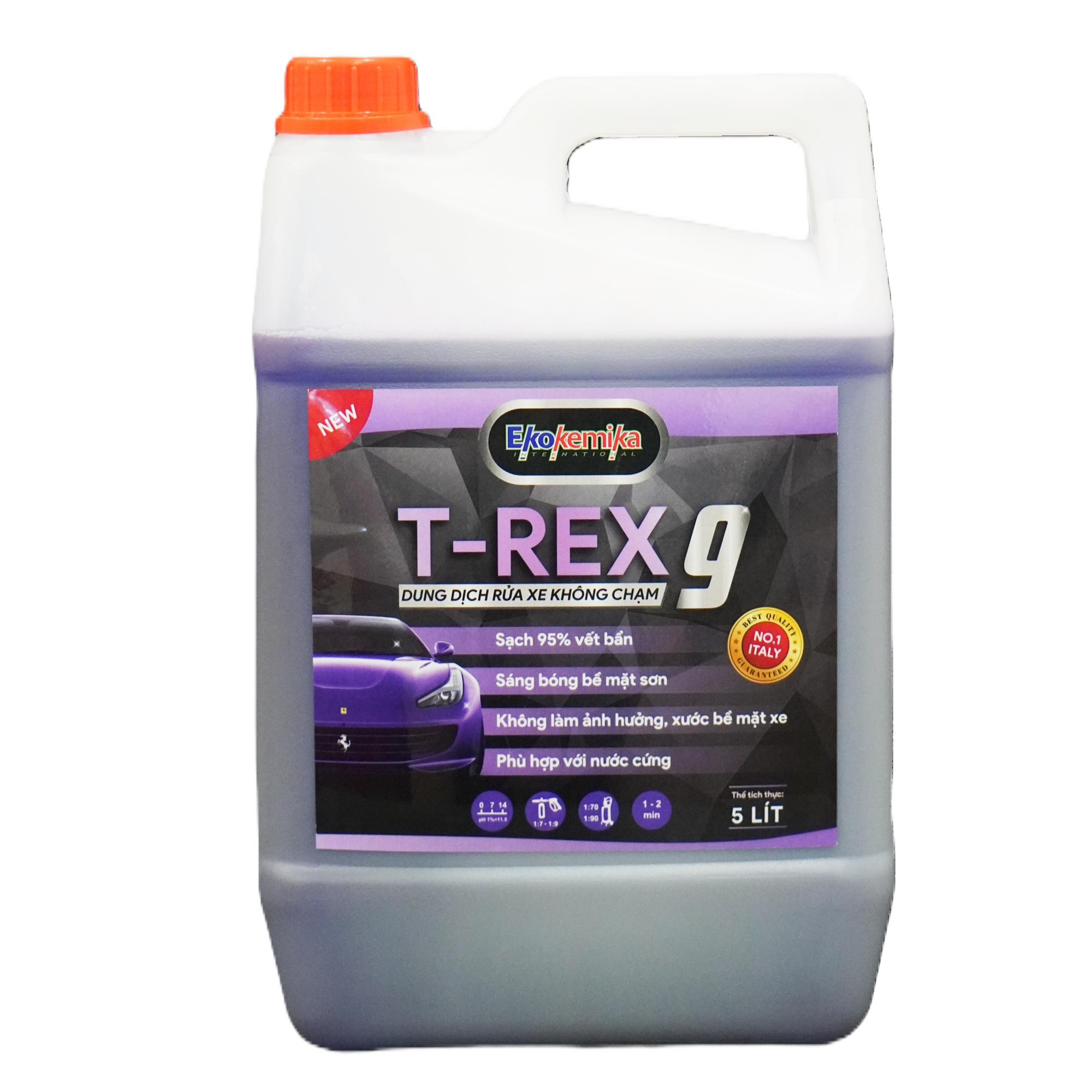 Dung dịch rửa xe không chạm T-Rex 9 can 5L