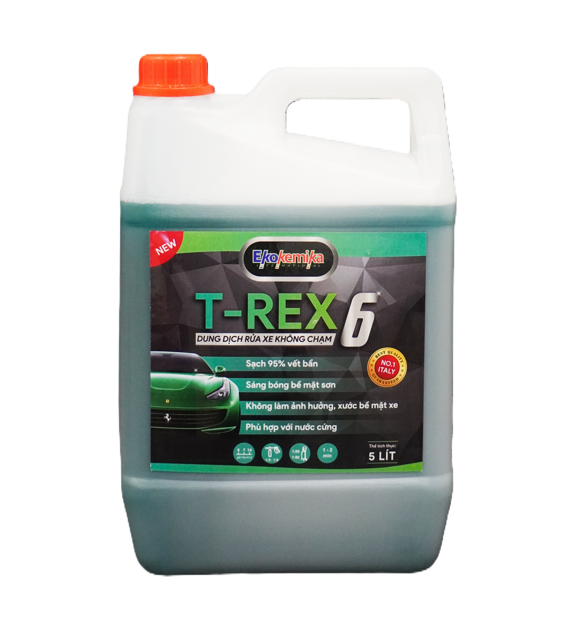 Dung dịch rửa xe không chạm T-Rex 6 can 5L