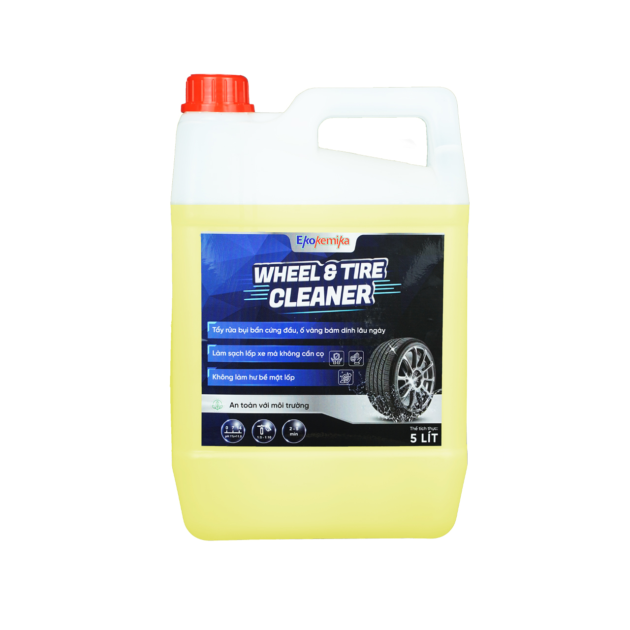 Dung dich tẩy lốp xe Wheel & Tire Cleaner can 5L